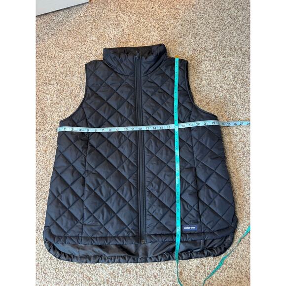 Land's End quilted Women's Black Vest Size women's Large (14-16) - Picture 4 of 9